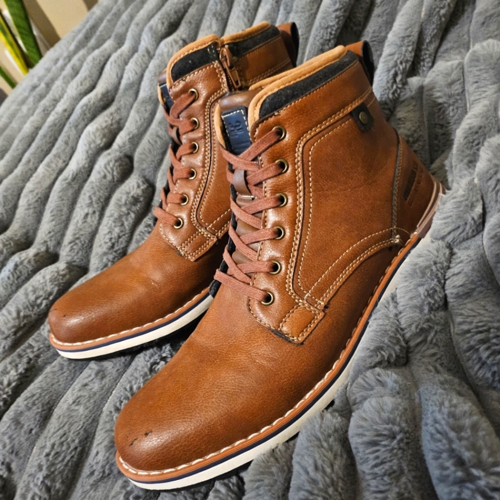 B-52 by Bullboxer Tan Lace/Zip up Boots